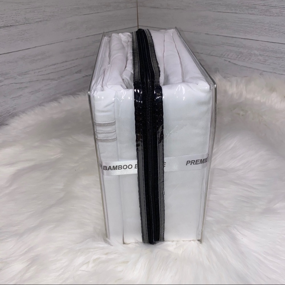 ✨RESTOCKING SOON✨Queen 4pc White Bedsheets - Picture 3 of 5